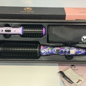 Calista Perfecterpro Heated Round Brush + GoGo Mini brush (Iris Purple) 1”